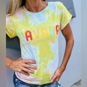 Recycled Karma Havana Endless Summer Tie Dye Graphic Tee‎ - Size L - NWOT